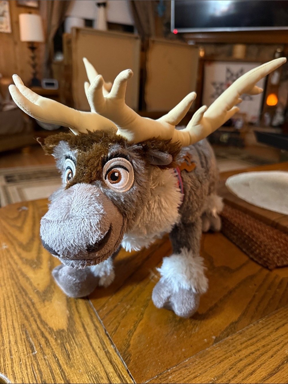 Disney Sven Plush Reindeer in Brown, Cream, Gray